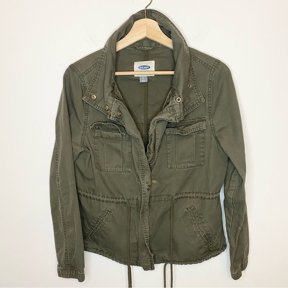Old navy cargo army green jacket size small